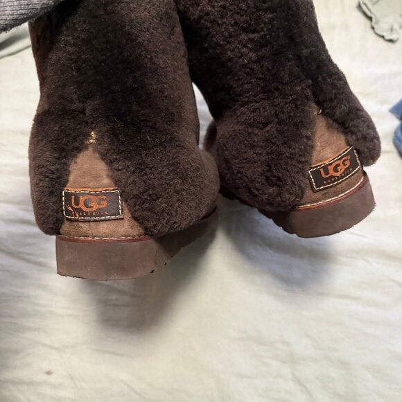 UGG folded over fur boots Size 9 - Picture 12 of 13